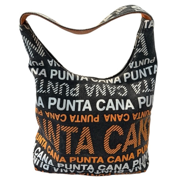 $10 (ππΌππ πΎππΌππΎπ)Kaliko Stylish Black and Orange Punta Cana Tote Bag - Picture 1 of 6